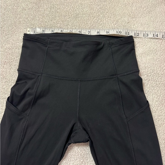 Lululemon Black Fast & Free 7/8 Tight II Nulux Athletic Leggings Non Reflective - Picture 12 of 12